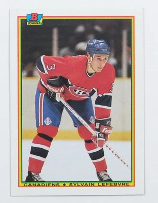 1990-91 Bowman Hockey #48 Sylvan Lefebvre - Image 1 of 2