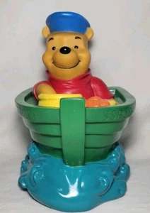 Vintage 1990’s Disney Winnie the Pooh SS Pooh Boat Plastic Money Box Piggy Bank - Picture 1 of 16