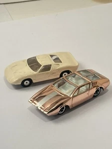 VTG 1960’s Aurora Cigar Box Toy Race Cars. Mangusta Farrari 6120, Ford GT 6105 - Picture 1 of 11