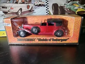 MATCHBOX MODELS OF YESTERYEAR #Y-4 1930 MODEL 'J' DUESENBERG, NICE, BOXED - Picture 1 of 5
