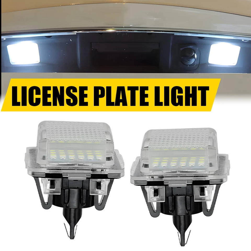 2x Canbus Números LED Matrícula Bombillas Para Mercedes Benz W204 W212 W221 Foto 1 de 4