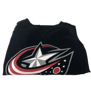 Columbus Blue Jackets Shirt Adult XLT MAJESTIC NHL Hockey LS Cotton Navy - Picture 1 of 10