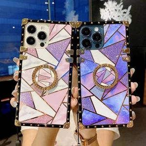 For iPhone 13 Pro Max 12 11 XS XR Luxury Cute Glitter Gold Ring Strap Case Cover - Picture 1 of 15