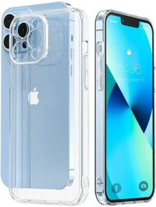 Funda TPU suave transparente a prueba de golpes para iPhone 12, Mini, 13, 14 Pro Max Plus - Imagen 1 de 3