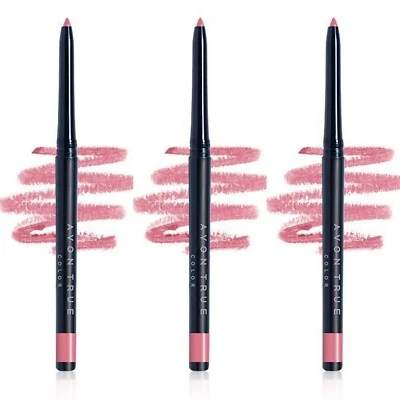 Avon True Color Glimmersticks Retractable Lip Liner  / PINK CASHMERE / Set of 3 - Image 1 of 4