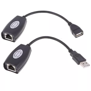 USB UTP Extender Adapter Over Single RJ45 Ethernet CAT5E 6 Cable Up to 15R:J~ - Bild 1 von 12
