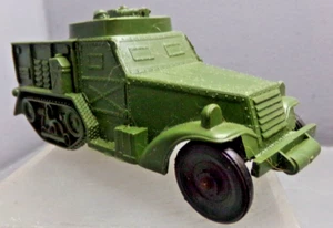 VEHÍCULO DE GOMA CASTAÑO ROJIZO SEMIORUGA MILITAR - Imagen 1 de 7