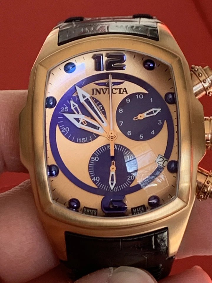 Invicta Lupah Chronograph Real Swiss Made! - Image 1 of 4