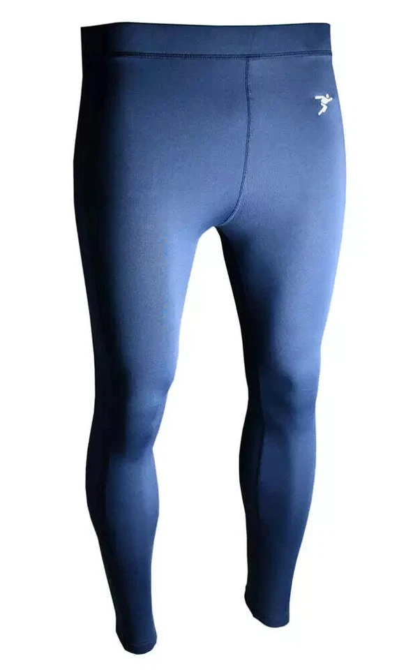 Precision Essential Baselayer Leggings Fußball, Junior-Large 26-28" Taille marineblau
