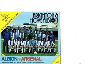 Brighton & Hove Albion v Arsenal 1979/80 division 1 debut - Picture 1 of 1