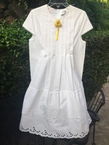 NWT Magic Rosa Italian Boutique Portrait Wedding Dress 100% Cotton 6 - Picture 1 of 4