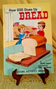 HOW GOD GIVES US BREAD MARY LEBAR PICTURE ACTIVITY BOOK 2920 ST50 STANDARD 1963. - Bild 1 von 15