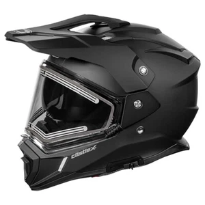 Castle X CX200 Dual Sport Electric Snow Helmet (Matte Black - X-Large) - Picture 1 of 2