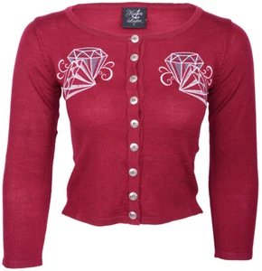 Küstenluder ERYN Diamant DIAMOND 50s Pin Up Cardigan STRICKJACKE Rockabilly - Bild 1 von 3