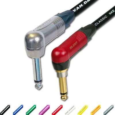 VAN DAMME, NEUTRIKS SILENT Neutrik Guitar Jack Lead. Cavo lungo furgone Damme. Elettrico 1m 3m 6m 5m 10m