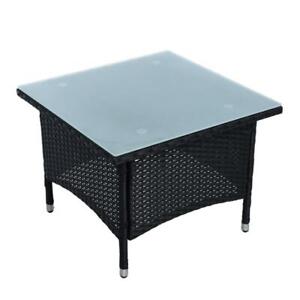 Polyrattan Beistelltisch Rattan Tisch Gartentisch Balkontisch Loungetisch Möbel