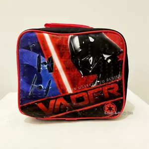 Bolsa de almuerzo rectangular Star Wars Vader, bolsa de almuerzo Star Wars negra roja - Imagen 1 de 4
