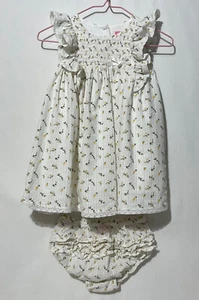 Isaac Mizrahi Toddler Summer Floral Smocked Ruffles Dress 24 Months With Bloomer - Picture 1 of 14