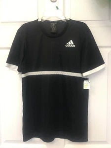  CAMISA DE GOLF TENIS ADIDAS XS para hombre negra/blanca $32 por $11,99 - Imagen 1 de 7