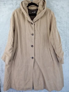 Fratelli Balli Classic Womens Mid Length Size UK 20 Angora & Lambs Wool Coat - Picture 1 of 22
