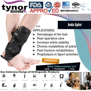 Tynor® Ankle Splint Brace Support Guard Sprain Malleolar Fractures Tendonitis  - Picture 1 of 12