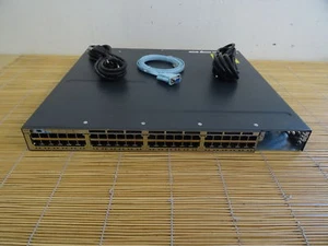 Cisco Catalyst WS-C3750X-48P-L Stack 48 10/100/1000 Ethernet PoE+ Switch 2x PSU - Bild 1 von 1