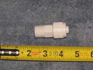 RV Trailer Marine FLAIR-IT 06841 PVC Male ADAPTER FITTING 1/2" X 1/2" FPT # 6842 - Picture 1 of 2