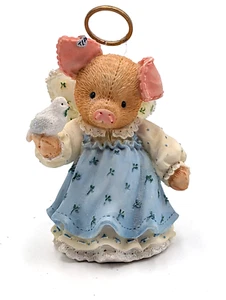 Vintage 1998 Enesco This Little Piggy by Mary Rhyner-Nadig Angel Pig Figurine - Picture 1 of 8