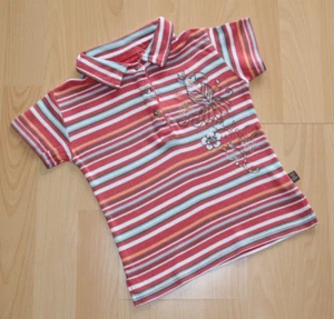 Gr. 104/110 T-Shirt Polo-Shirt bunt gestreift m. Papagei Salt and Pepper Mädchen - Bild 1 von 14