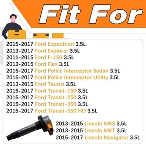 SP534 For DG549 Ford F-150 Lincoln MKS MKT 6 Motorcraft Ignition Coil Spark Plug - Foto 1 di 7