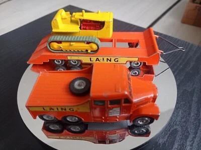 MATCHBOX LESNEY KING SIZE 8 LAING CAMION RIMORCHIO E TRACTOR CATERPILLAR  - Immagine 1 di 4