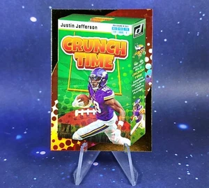 2023 Panini Justin Jefferson Galactic Crunch Time Holo Vikings Donruss Fútbol - Imagen 1 de 13