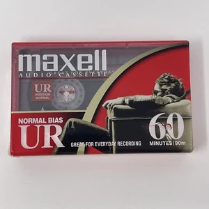 New Sealed Maxell UR 60 Normal Bias Type I 60min Audio Cassette - Picture 1 of 5