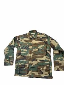 Rothco Ultra Force Woodland Camo BDU Shirt Poly/Cotton Twill Size Medium Regular - Picture 1 of 16