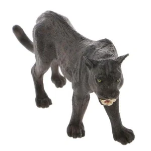 Vivid Black Panther Wildlife Animal Figurine Model Figure Kids Toy Decor - Picture 1 of 9