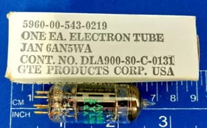 SYLVANIA JAN6AN5WA TUBO ELETTRONICO VINTAGE JAN 6AN5WA - Foto 1 di 4