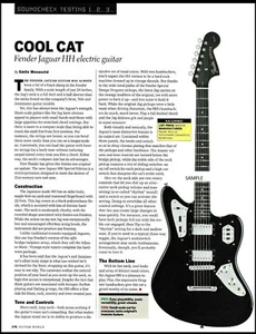 Banco de revisión de guitarra eléctrica Fender Jaguar HH prueba de sonido artículo impresión - Imagen 1 de 3