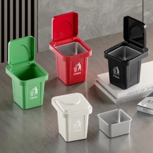 Trash Can Ashtray With Lid Bathroom Wall Hanging Ashtray Creative Decoration - Picture 1 of 23