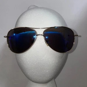 Cole Haan Aviator Sunglasses Gold Frame Pearlescent Blue Lense C699 62 61-11-135 - Picture 1 of 3