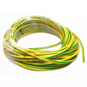 ELEKTROKABEL Ø 6 mm FS17 1 X 6 GELB GRÜN VERKAUFE PRO MT LINEAR DRAHT SEIL U - Bild 1 von 1