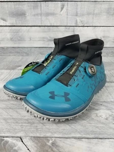 Under Armour Women's 6.5 Speed Tire BOA Ascent Mid Blue Black 1289140-953 NEW - Picture 1 of 7