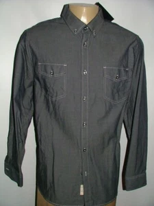 NEW WT FIVE FOUR CASUAL SHIRT SIZE XXL 100% COTTON BLACK WHITE SOLID #220 - Picture 1 of 6