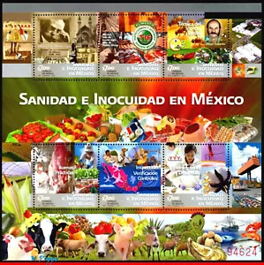 2757 MEXICO 2011 HEALTH & SAFETY, INSECTS, AGRICULTURE, FARM, FRUIT, DOG, MNH - Picture 1 of 2
