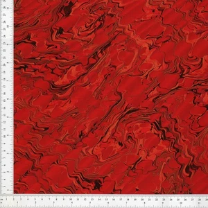 Rotes handmarmoriertes Papier zum Buchbinden 48 x 67 cm 19 x 26 Zoll Gold Serie f844 - Bild 1 von 1