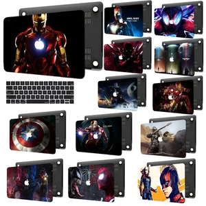 Avengers Pattern Rubberized Hard Case Cover For New Macbook Pro Air M1 M2 M3 M4 - Picture 1 of 22