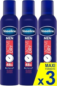 Vaseline Active Dry (Men) Anti-perspirant Spray 250 Ml | 48h Sweat Protection & - Picture 1 of 9