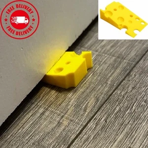 1 Pc Door Stop Cheese Wedge Stop Stopper Home Yellow Novelty-Fun-Office - Picture 1 of 2