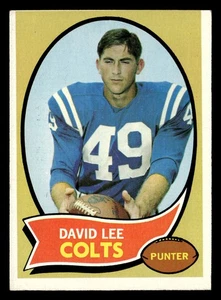 1970 Topps David Lee #222 quasi nuovo Baltimore Colts Rookie - Foto 1 di 2