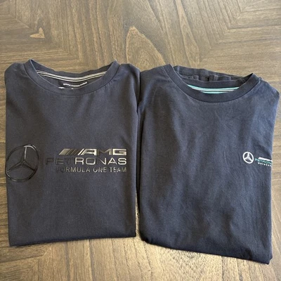 Mercedes AMG Petronas Shirt Mens Medium Black  Formula 1 Racing Motorsport - Image 1 of 4
