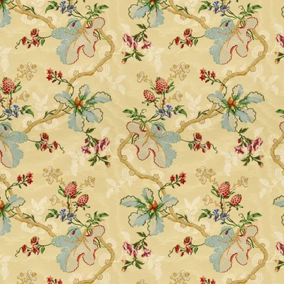 TELA - Brunschwig Fils - Impresión Fabriano - Rubia - Pedido mínimo 2 yardas Foto 1 de 2